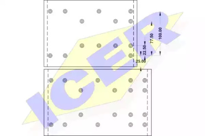 Комплект тормозных башмаков, барабанные тормоза ICER 21 9620 00